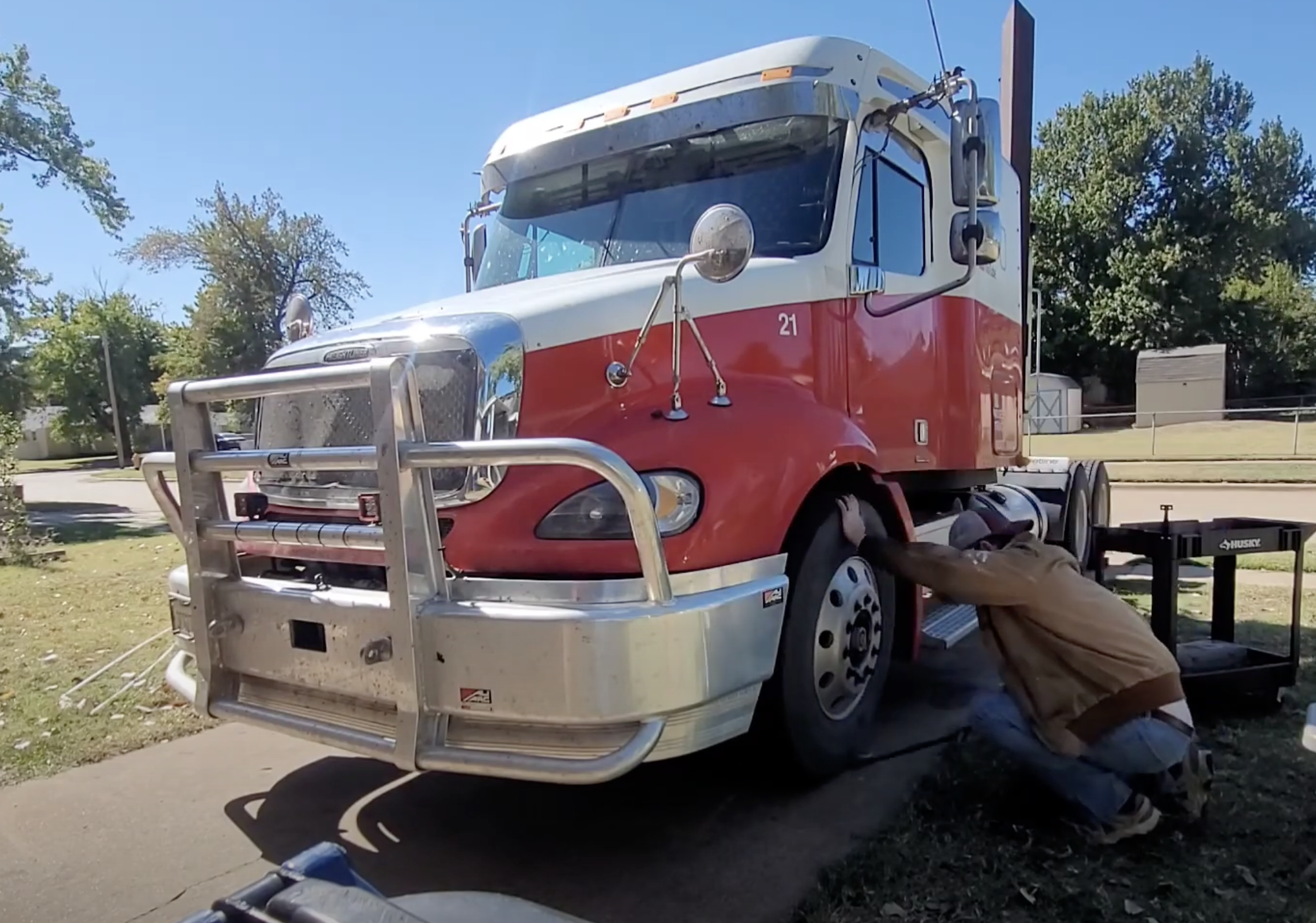 this image shows mobile truck repair in Queen Creek, AZ